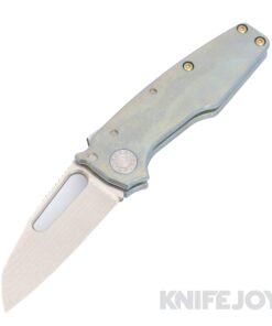 Demko Knives AD22 Custom Hand Ground Shark Foot Magnacut Blade with Anodized Titanium Handles/ Anodized Hardware and Ambi Deep Carry Clip