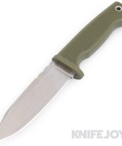 Demko Knives Fixed Blade FreeReign Clip Point Magnacut Blade with OD Green Rubberized Handles/ Kydex Sheath