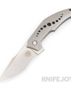 Mechforce Knives Tashi SOS Folder Knife Stonewash M390 Blade with Titanium Handles/ Bronze Accents