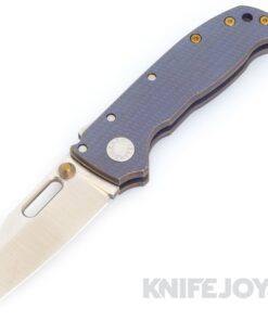 Demko Knives AD20 Compact Custom Magnacut Blade with Textured/ Anodized Titanium Handles