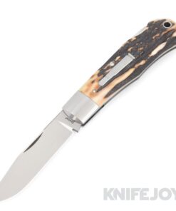 Jim Dunlap Custom Knives Remington 4" 1306 CPM 154 Blade with Stag Handles/ 416 SS Bolster
