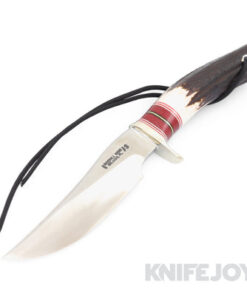 Randall Made Knives Model M27 Trailblazer Stainless Blade with Stag/ Micarta Handles/ Nickel Silver Hilt and Butt Plate