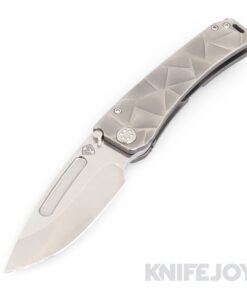 Medford Knives Marauder-H S45VN Tumbled Drop Point Blade with Tumbled "Stained Glass" Handles/ Standard Hardware and Clip