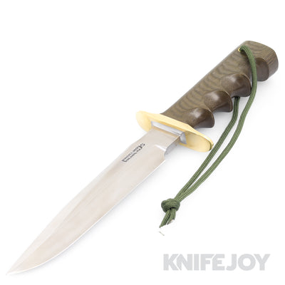 Randall Made Knives Model 16 SP#1 Special Fighter Stainless Blade with Finger Grip Micarta Handles