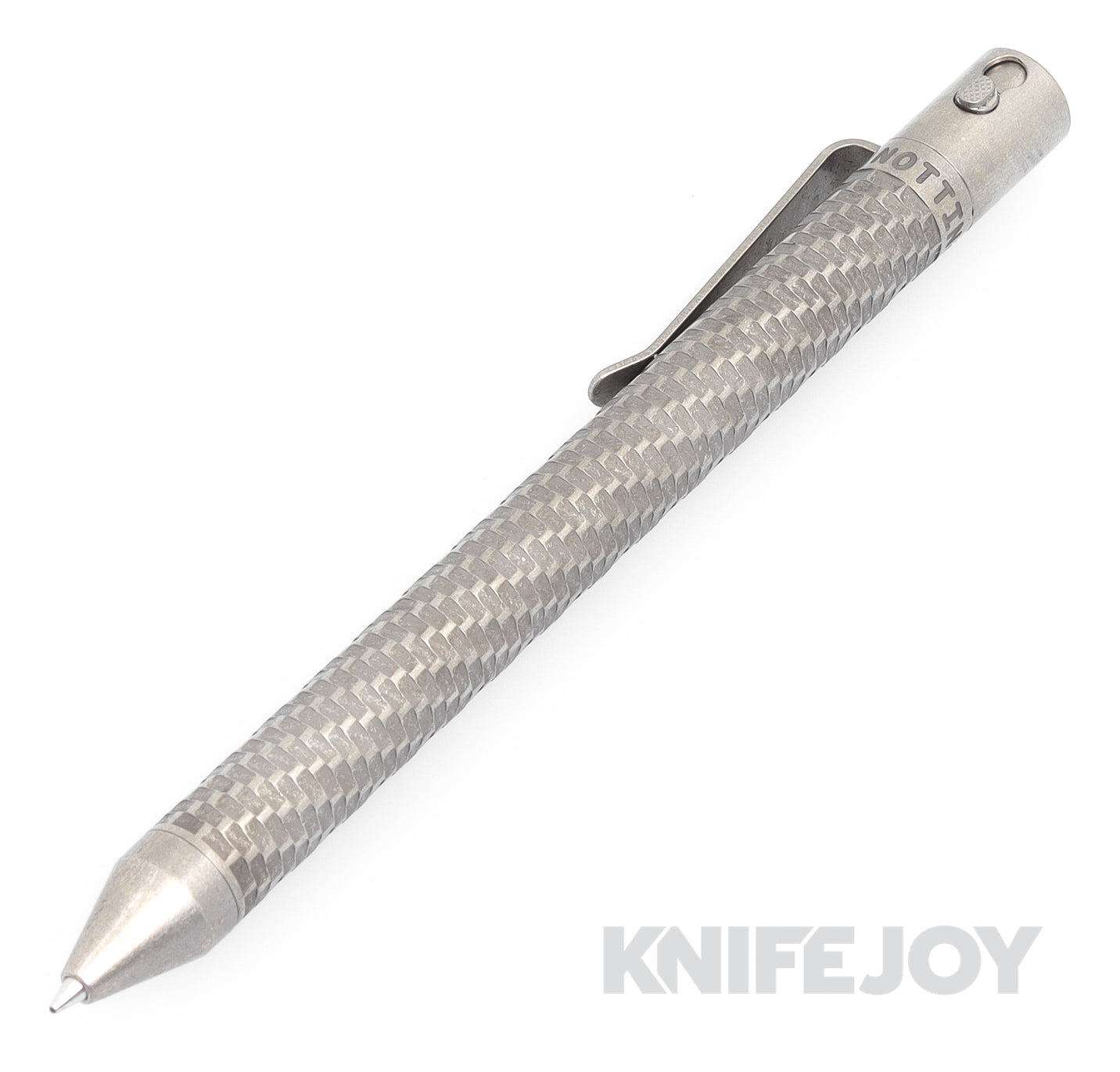 Nottingham Tactical TiButton Right Hand Double Lock Parker Full Digital Blasted Titanium Pen