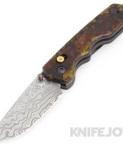 Attn2Detail Mercantile Knives Mark 3 Medium Damascus Blade with Vintage WW2 Micarta Scales