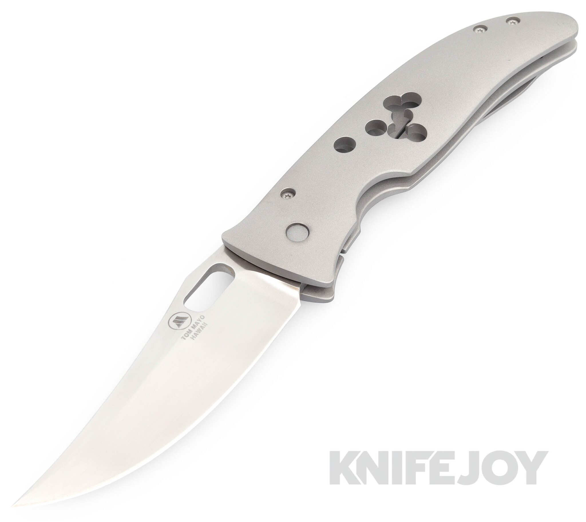 Tom Mayo Custom Knives Persian Folder CPM 154 Blade with Titanium Handles and Hardware