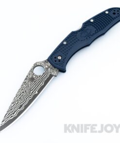 Spyderco C10FPNBD Endura KnifeJoy Exclusive KJ Steel Blue FRN Damascus Knife