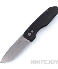 Pro-Tech VERO1211-BLK MIC Auto Synapse Magnacut Blade with Black Thick Back Aluminum Handle and Black Micarta Lid / Vero Ti Clip