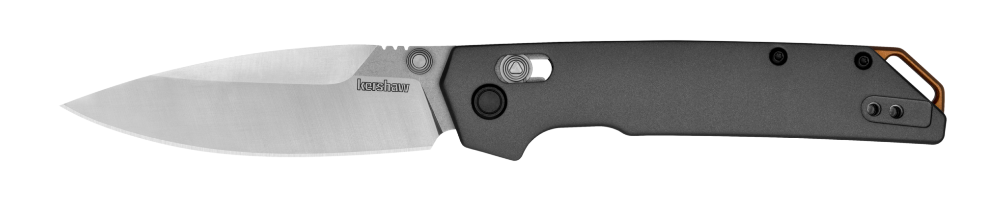 Kershaw 2038 Iridium DuraLock KVT Folder Two Tone Blade with Gray Anodized Aluminum Handles
