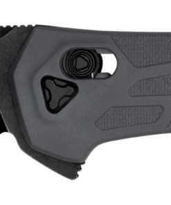 Kershaw 2042 Covalent DuraLock KVT Flipper Drop Point Blackwashed Blade with Gray Reinforced Nylon Handles