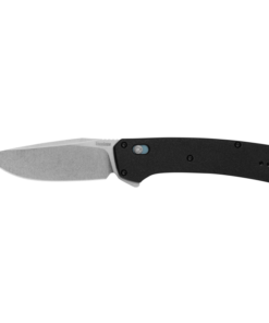 Kershaw 2047 Layup DuraLock KVT Flipper Stonewashed Blade with Black Glass Reinforced Nylon Handles