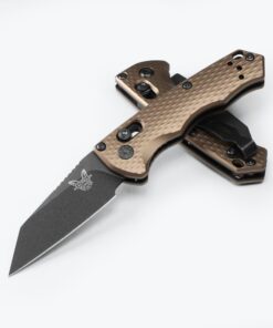 Benchmade 2900BK-1 Auto Full Immunity AXIS Lock Knife CPM-M4 Cobalt Black Wharncliffe Blade with Flat Dark Earth Anodized Aluminum Handles