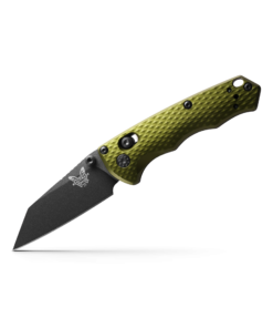 Benchmade 290BK-2 Full Immunity AXIS Lock Knife Wharncliffe Cobalt Black Blade with Woodland Green Anodized Aluminum Handles