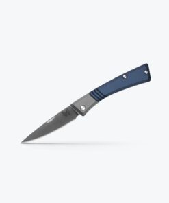 Benchmade 315 Successor Slipjoint with M390 Drop Point Blade and Crater Blue Aluminum Handles / Ash Grey Aluminum Bolsters