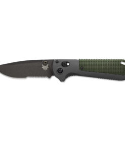 Benchmade 430SBK Redoubt Axis Lock Serrated Blade Grivory (Gray/Green) Handles