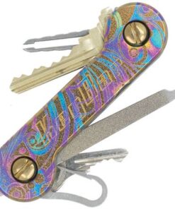 KeyBar KBR245 Titanium with Coral Floral Design