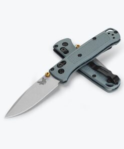 Benchmade 533SL-07 Mini Bugout Ultra Light Weight Drop Point Cerakote Blade with Sage Green Grivory Handles