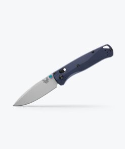 Benchmade 535SL-13 Limited Bugout AXIS Lock Knife Drop Point Plain Cerakote Blade with Crater Blue Aluminum Handles
