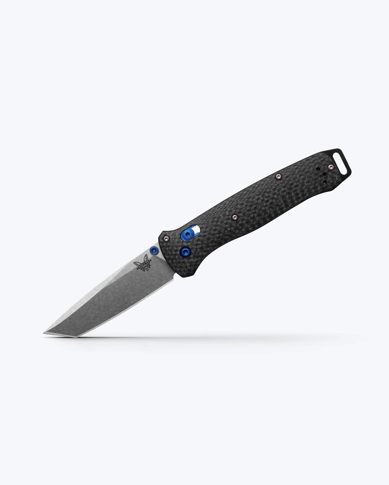 Benchmade Bailout 537-09 AXIS Lock Folder M390 Tanto Stonewash Plain Blade with Carbon Fiber Handles