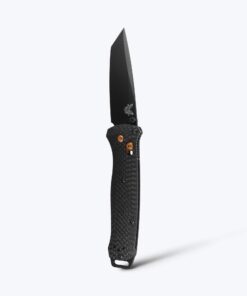 Benchmade Bailout 537BK-10 AXIS Lock Folder S90V Black Cerakote Tanto Plain Blade with Carbon Fiber Handles