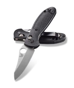 Benchmade Mini Griptilian 555-S30V AXIS Lock Knife S30V Sheepsfoot Blade with Black Nylon