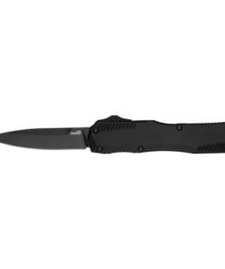 Kershaw 9000DE Matt Diskin Livewire OTF Automatic Double Edge Black PVD Magnacut Blade with Black Anodized Aluminum Handles