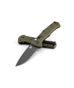 Benchmade 9070BK-1 AUTO Claymore Black Blade with Foliage Green Grivory Handles (3.6" Black)