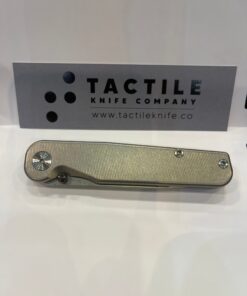 Tactile Knife Co. Rockwall Thumbstud Magnacut Blade with Titanium Handles and Zirconium Stud
