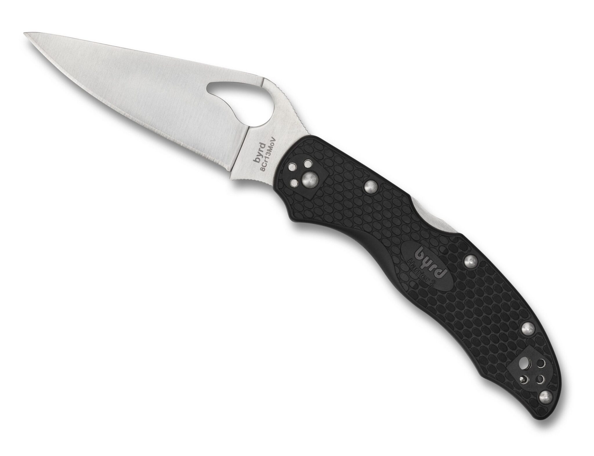 Byrd Harrier 2 Knife BY01GP2 Black G10 - Lock Back Folder