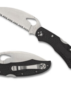 Byrd Cara Cara 2 Wharncliffe Knife BY03SBKWC2 Lightweight Black FRN SpyderEdge Blade