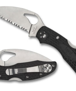 Byrd Meadowlark 2 Wharncliffe Knife BY04SBKWC2 Lightweight Black FRN SpyderEdge Blade