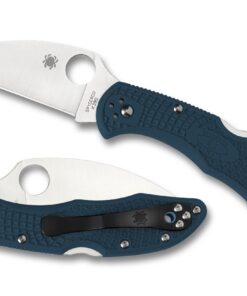 Spyderco C11FPWK390 Delica 4 Blue FRN K390 Wharncliffe Knife