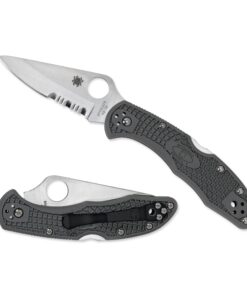 Spyderco C11PSFG Delica 4 FRN Foliage Green Combination Edge Blade