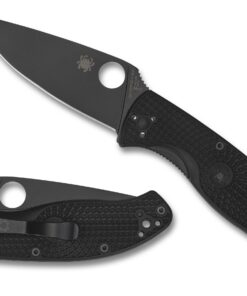 Spyderco C122PBBK Tenacious Lightweight Black Blade FRN Knife
