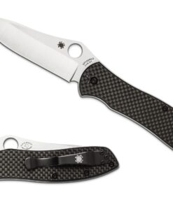 Spyderco C134CFP2 Bradley2 Carbon Fiber Plain Edge Folder Knife