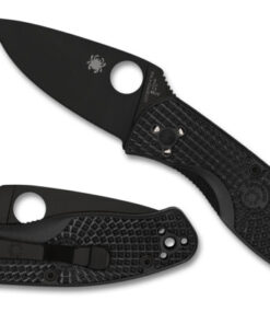 Spyderco C136PBBK Persistence Lightweight Folding Knife Black Plain Blade