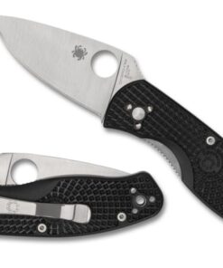 Spyderco C136PSBK Persistence Lightweight Folding Knife Plain Combo Blade