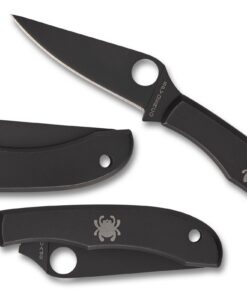 Spyderco C137BKP Honeybee Stainless Black with PlainEdge Black Blade