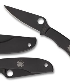 Spyderco C138BKP Grasshopper Stainless Black with PlainEdge Black Blade