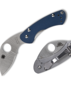 Spyderco C141GPCBL Balance Folder with SPY27 PlainEdge Blade and Cobalt Blue G10 / Stainless Handle