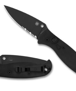 Spyderco C165GPSBBK2 Autonomy 2 All Black ComboEdge Automatic Knife
