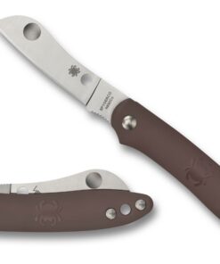 Spyderco C189PBN Roadie Slip Joint Knife Brown FRN (2.1" Satin)