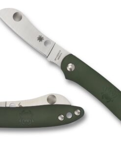 Spyderco C189PGR Roadie Slip Joint Knife Olive Green FRN (2.1" Satin)