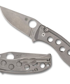 Spyderco C192TIPM390 Mike Read SPRINT RUN PITS™ SlipJoint Folder M390 Plainedge Blade with Titanium Handles
