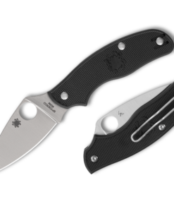 Spyderco C213PBK Metropolitan Lightweight Slipjoint with M398 PlainEdge Blade and Black FRN Handles