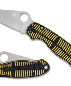 Spyderco C223GBKYLMCP Para 3 Salt Yellow/Black G-10 CPM MagnaCut