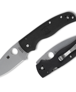 Spyderco C229PBK Shaman Lightweight Compression Lock Folder with CTS BD1N Blade and Black FRN Handles