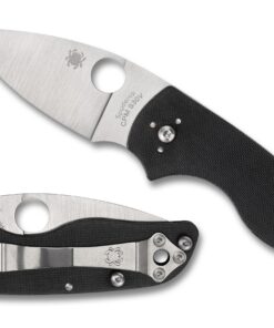 Spyderco C230NLGP Lil' Native Slip Joint Knife Black G-10 (2.4" Satin)