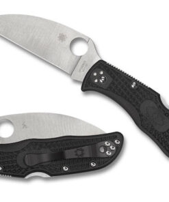 Spyderco C243FPWCBK Endela FRN Lightweight Wharncliffe PlainEdge Blade Knife